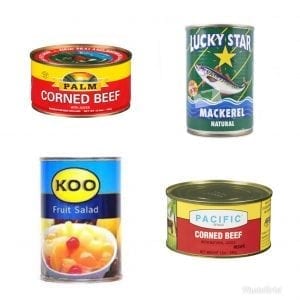 Tinned Food- koloa kapa, kapa pulu, ika etc – Ha’apai